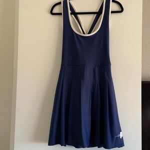 Prince Pickleball Women’s Cross-Back Pleated Dress - Navy Blue 🔵⚪️